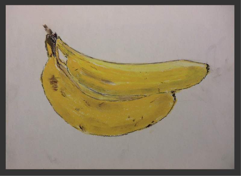 Bananas - Pastel Sketch