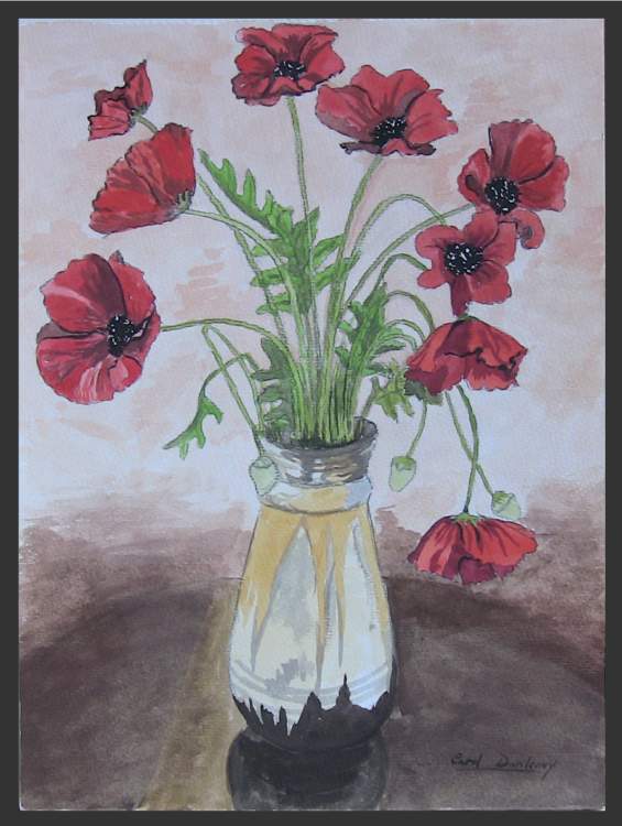Red Flowers- Watercolour Painting
