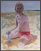 Simon on the Beach - Oil Painting